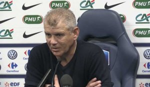 CDF- CAEN-PSG réaction Patrice GARANDE (entraîneur)