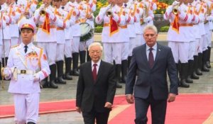 Première visite du nouveau président cubain au Vietnam