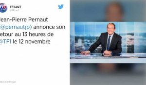TF1. Jean-Pierre Pernaut annonce son retour au journal de 13h00.
