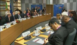Ouverture d'un sommet UE-Afrique du Sud à Bruxelles
