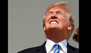 USA. Donald Trump a commencé à regarder l'éclipse... sans lunettes
