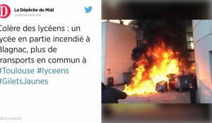 Mouvement des lycéens. Un lycée près de Toulouse partiellement incendié.