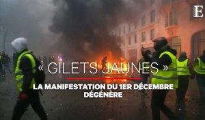 Scènes de guérilla urbaine dans Paris lors de la manifestation des « gilets jaunes »