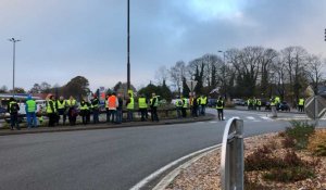 Gilets jaunes. Des centaines de personnes à Kervidanou 