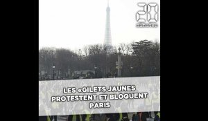 Les «gilets jaunes» protestent et bloquent plusieurs zones de Paris