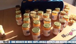 115 pots de miel 100% marseillais offerts aux Restos du cœur