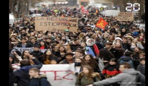 Lille: Manifestation de lycéens contre Parcoursup