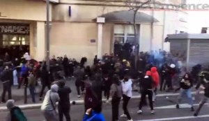 Marseille : gaz lacrymogènes et voitures saccagées en marge des manifestations des lycéens
