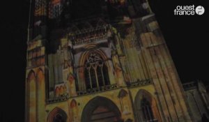 Coutances. Le mapping redonne des couleurs à la cathédrale 