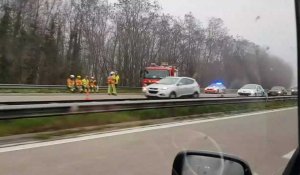 Accident sur l'E42 sortie Heusy à Verviers