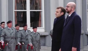 Emmanuel et Brigitte Macron à Bruxelles pour une visite d'Etat