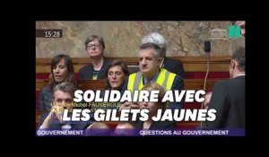 Jean Lassalle revêt un gilet jaune et provoque une suspension de séance à l'Assemblée nationale