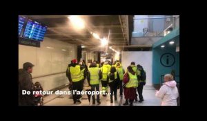 Nantes. Des Gilets Jaunes investissent l'aéroport de Nantes-Atlantique