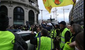 La manifestation des gilets jaunes à Bruxelles
