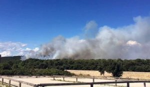 120 pompiers luttent contre les flammes à Figuerolles
