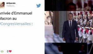 Emmanuel Macron s'exprime devant le Congrès à Versailles