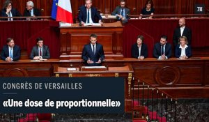 Emmanuel Macron souhaite l'élection du Parlement avec "une dose de proportionnelle" 