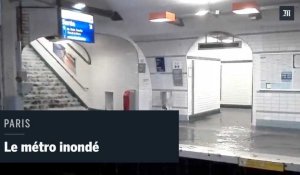 Paris : le métro transformé en piscine géante après des pluies diluviennes 