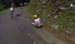 Tour de France 2017 : Geraint Thomas, leader du classement, abandonne après une chute (vidéo)