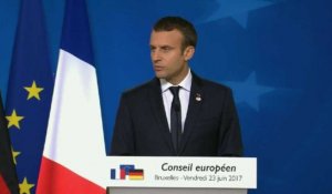 Sommet/UE: "l'Europe est notre meilleure protection" (Macron)