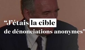 Bayrou quitte le gouvernement : "J'étais la cible de dénonciations anonymes"