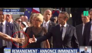 Will le perturbateur, un youtubeur, prend Emmanuel Macron dans ses bras à l'Élysée