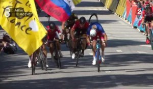 Tour de France : les images de choc du coup de coude de Peter Sagan à Mark Cavendish