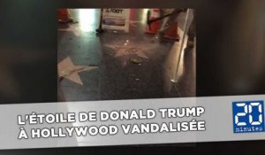 L'étoile de Donald Trump à Hollywood vandalisée