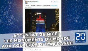 Attentat de Nice: Les monuments du monde aux couleurs de la France