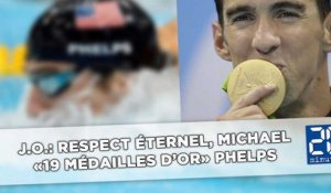 J.O.: Respect éternel, Michael «19 médailles d'or» Phelps