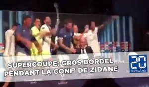 Supercoupe d'Europe : Gros bordel pendant la conf' de presse de Zidane
