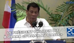 Le président philippin dit à Barack Obama «d'aller au diable»