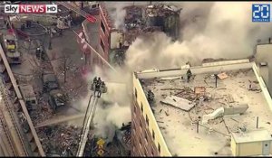 Un immeuble s'effondre en plein New York