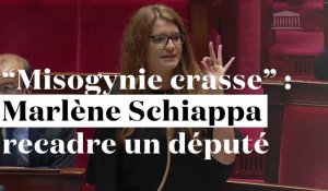 Marlène Schiappa dénonce la "misogynie crasse" d'un député