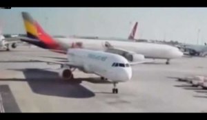 Istanbul : un avion percute un autre avion stationné à l'aéroport (Vidéo)