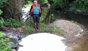 Des milliers de litres de crème fraîche dans la rivière la Valière