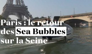 Paris : les Sea Bubbles reviennent sur la Seine