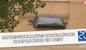 Impressionnantes inondations dans le Nord et l'Est de la France