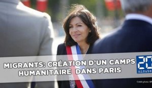 Migrants: Anne Hidalgo annonce la création d'un camp humanitaire à Paris