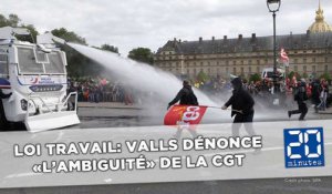 Violences lors des manifestations contre la Loi Travail: Valls dénonce l'attitude «ambiguë» de la CGT