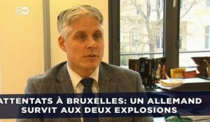 Attentats à Bruxelles: Un Allemand survit aux deux explosions