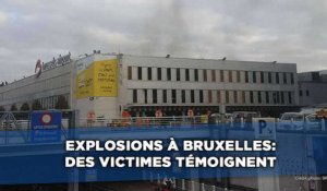 Explosions à Bruxelles: Des victimes témoignent