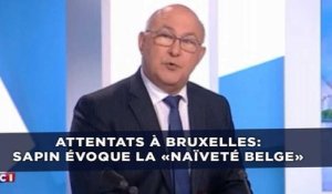 «Naïveté belge»: Sapin crée la polémique après les attentats