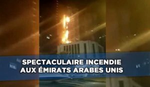 Spectaculaire incendie aux Émirats arabes unis