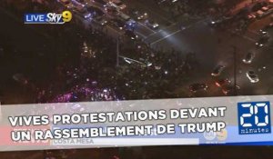 Violentes protestations devant un rassemblement de Donald Trump