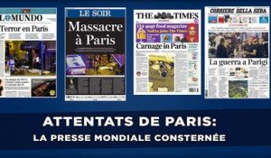 Attentats à Paris: La presse internationale consternée et solidaire