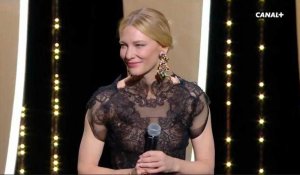 Au festival de Cannes 2018, Cate Blanchett nous rappelle qu'elle parle très bien français pour son discours d'ouverture
