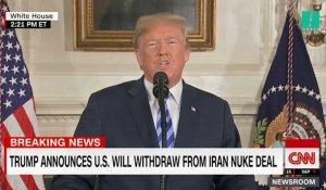Donald Trump annonce le retrait des États-Unis et rétablit les sanctions contre l'Iran