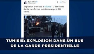 Tunisie: Explosion mortelle dans un bus de la garde présidentielle