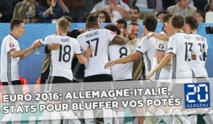 Euro 2016: Allemagne-Italie, 9 stats pour bluffer vos potes